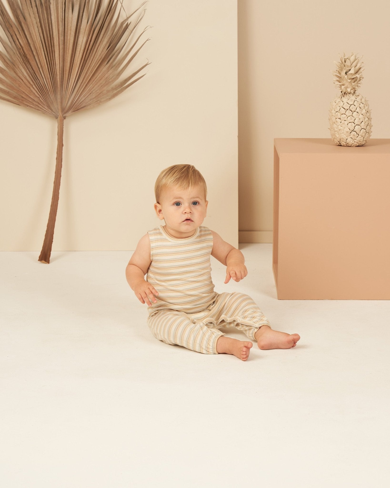 Mills Jumpsuit || Vintage Stripe - LAST 0/3M & 18/24M