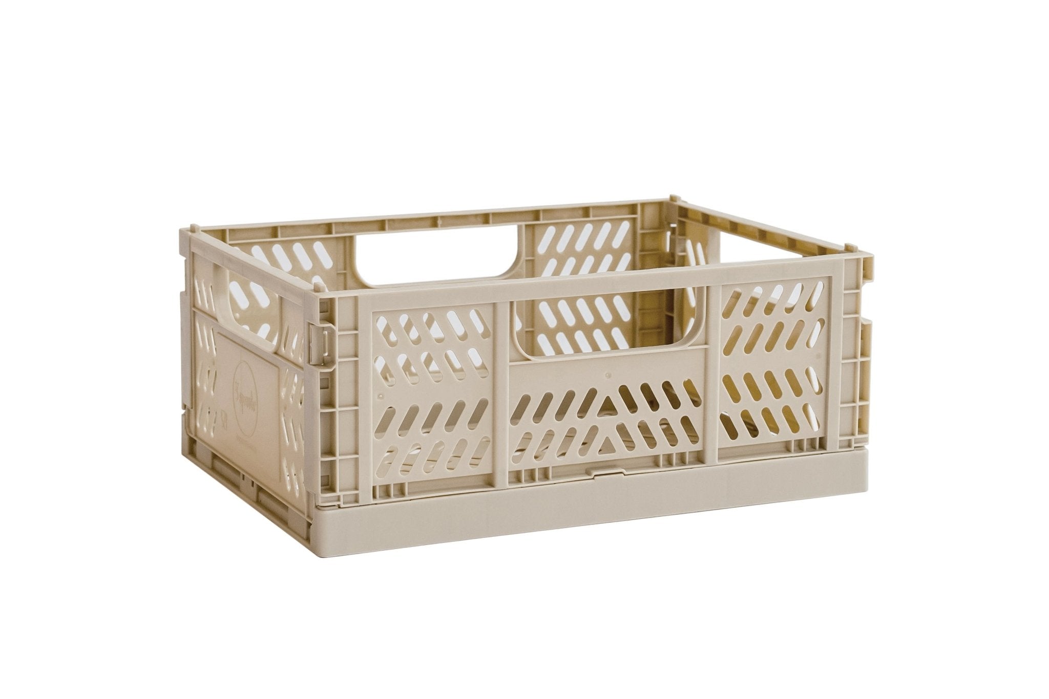 Modern Folding Crate - Medium | Sand