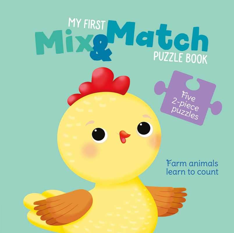 My First Mix & Match Puzzle Book | Farm Animals