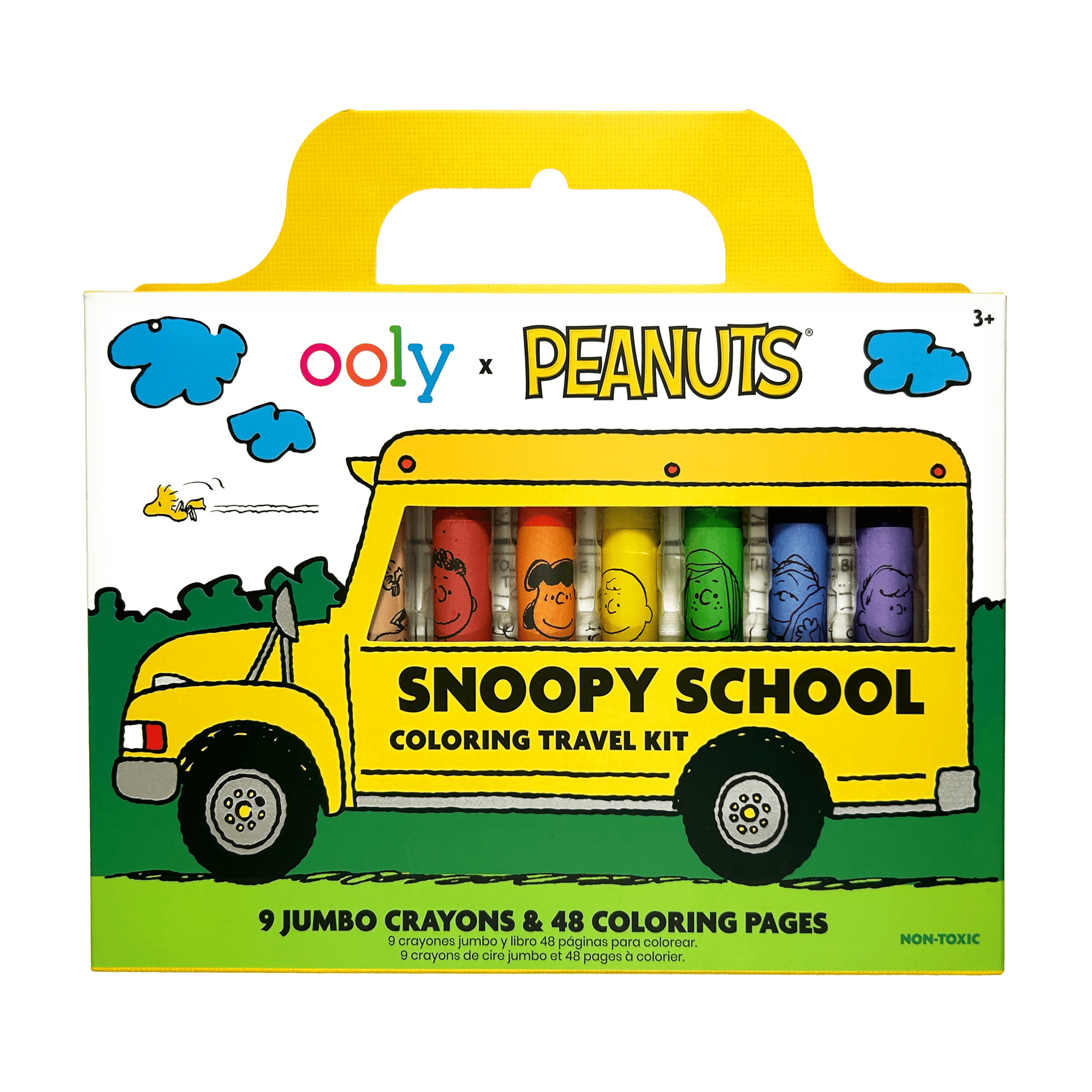 OOLY x Peanuts: Snoopy School Coloring Travel Kit