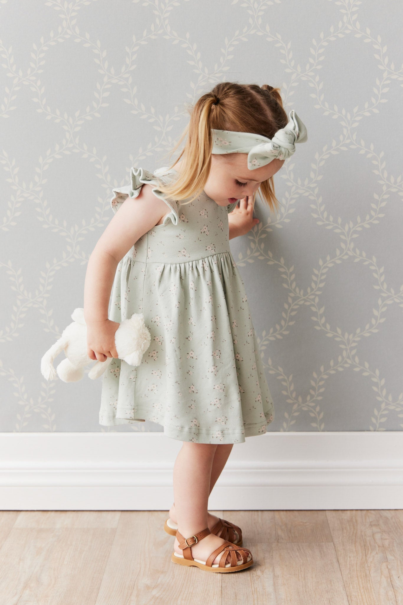 Organic Cotton Ada Dress || Lulu Blue - LAST 5Y & 6Y