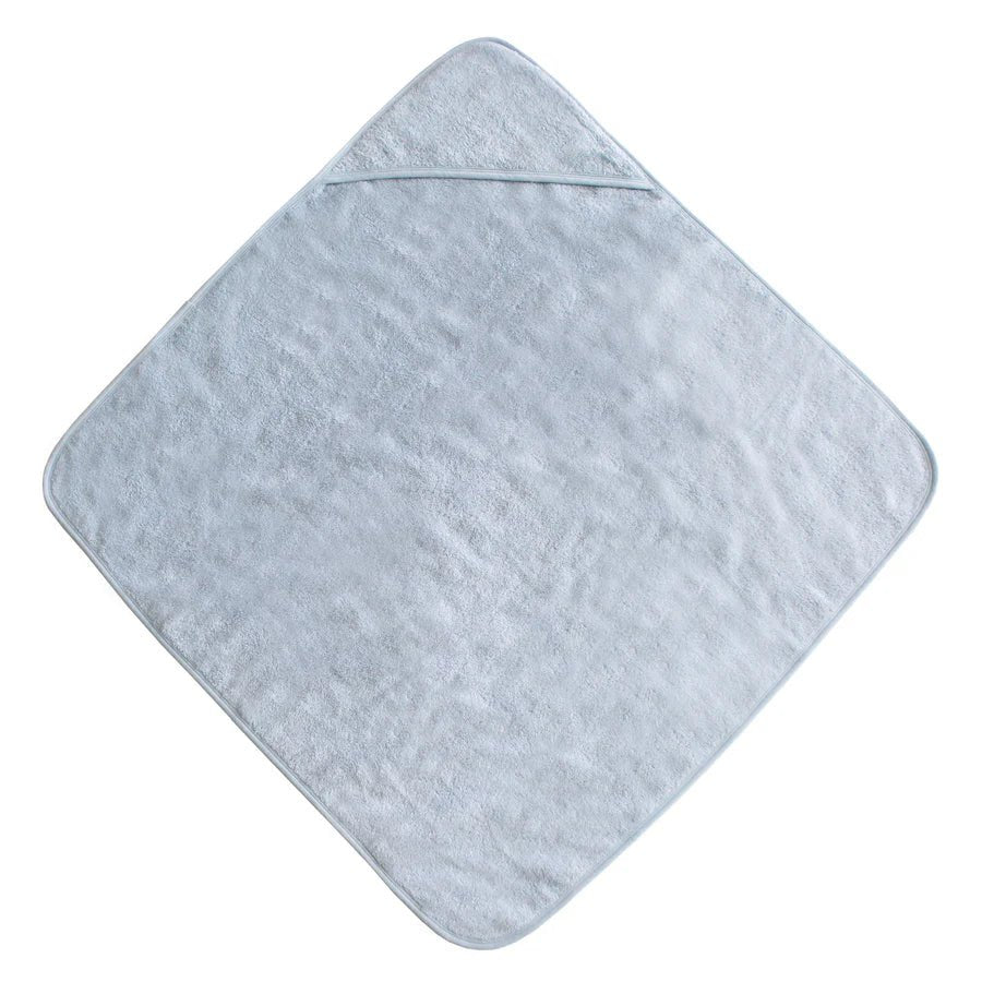 Organic Cotton Baby Hooded Towel - Baby Blue