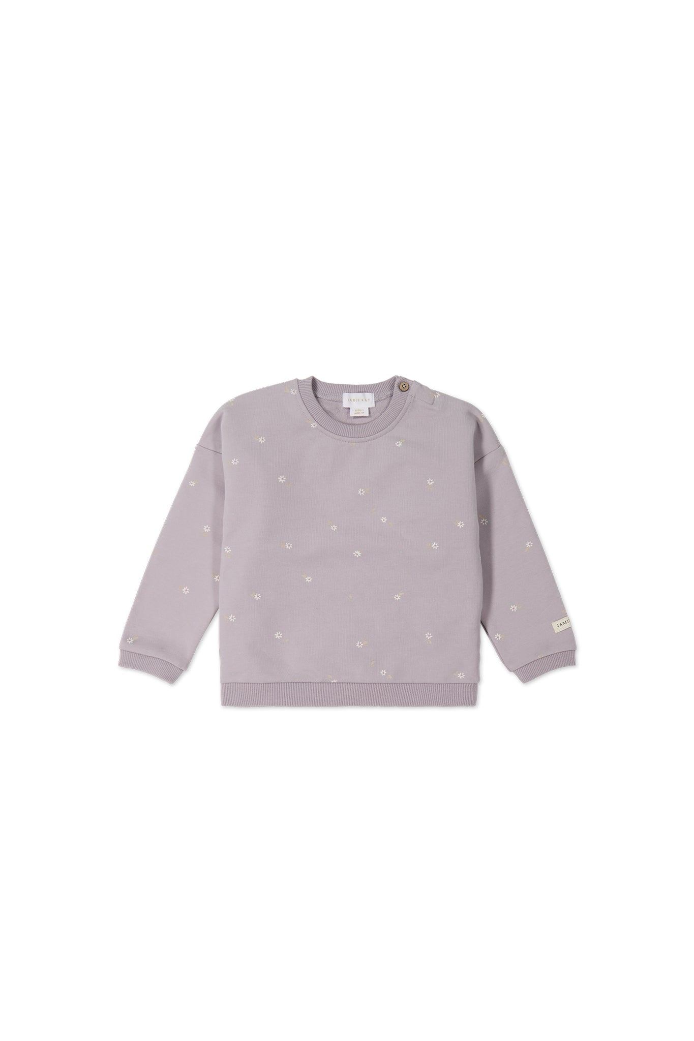 Organic Cotton Bobbie Sweatshirt || Annie Ditzy Violet Ice