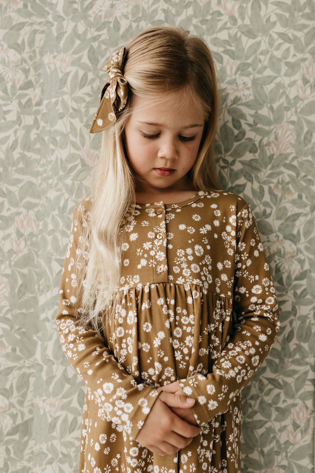Organic Cotton Bridget Dress - Daisy Floral