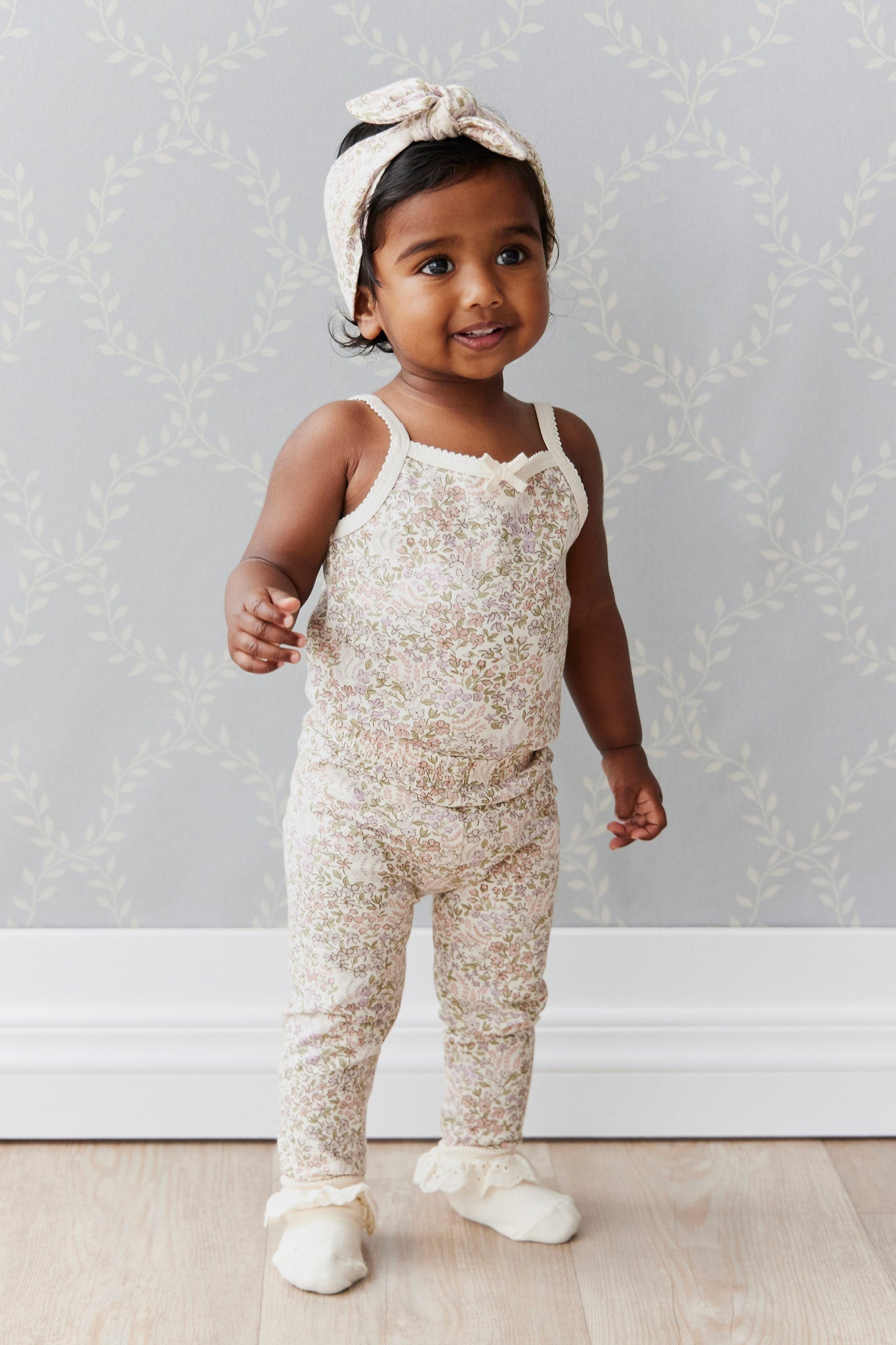 Organic Cotton Everyday Legging - April Eggnog