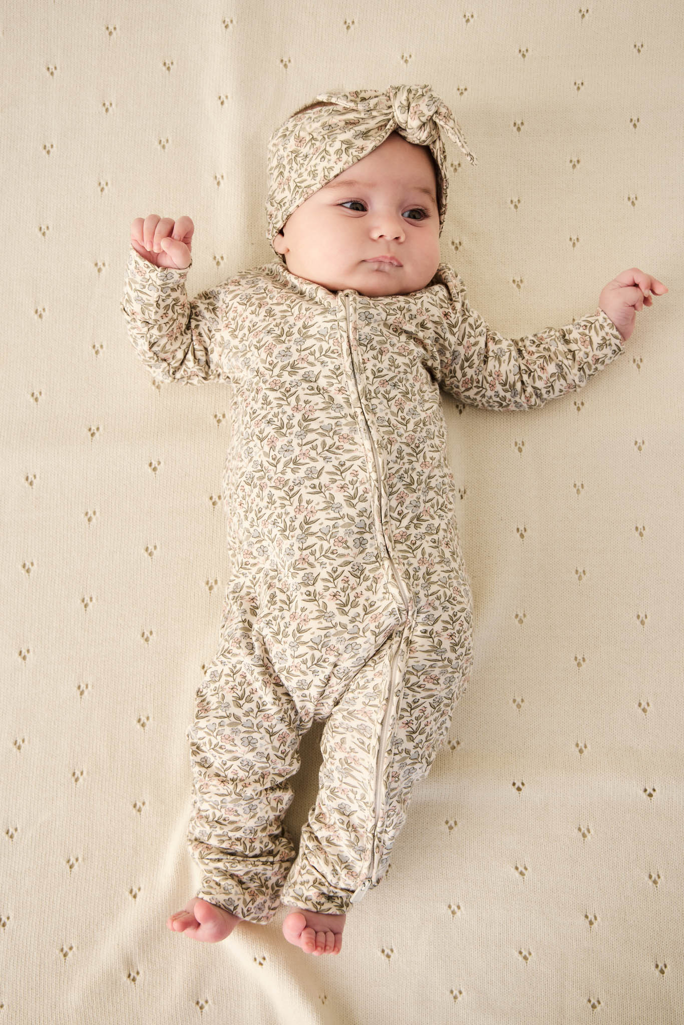 Organic Cotton Frankie Onepiece - Ariella Eggnog