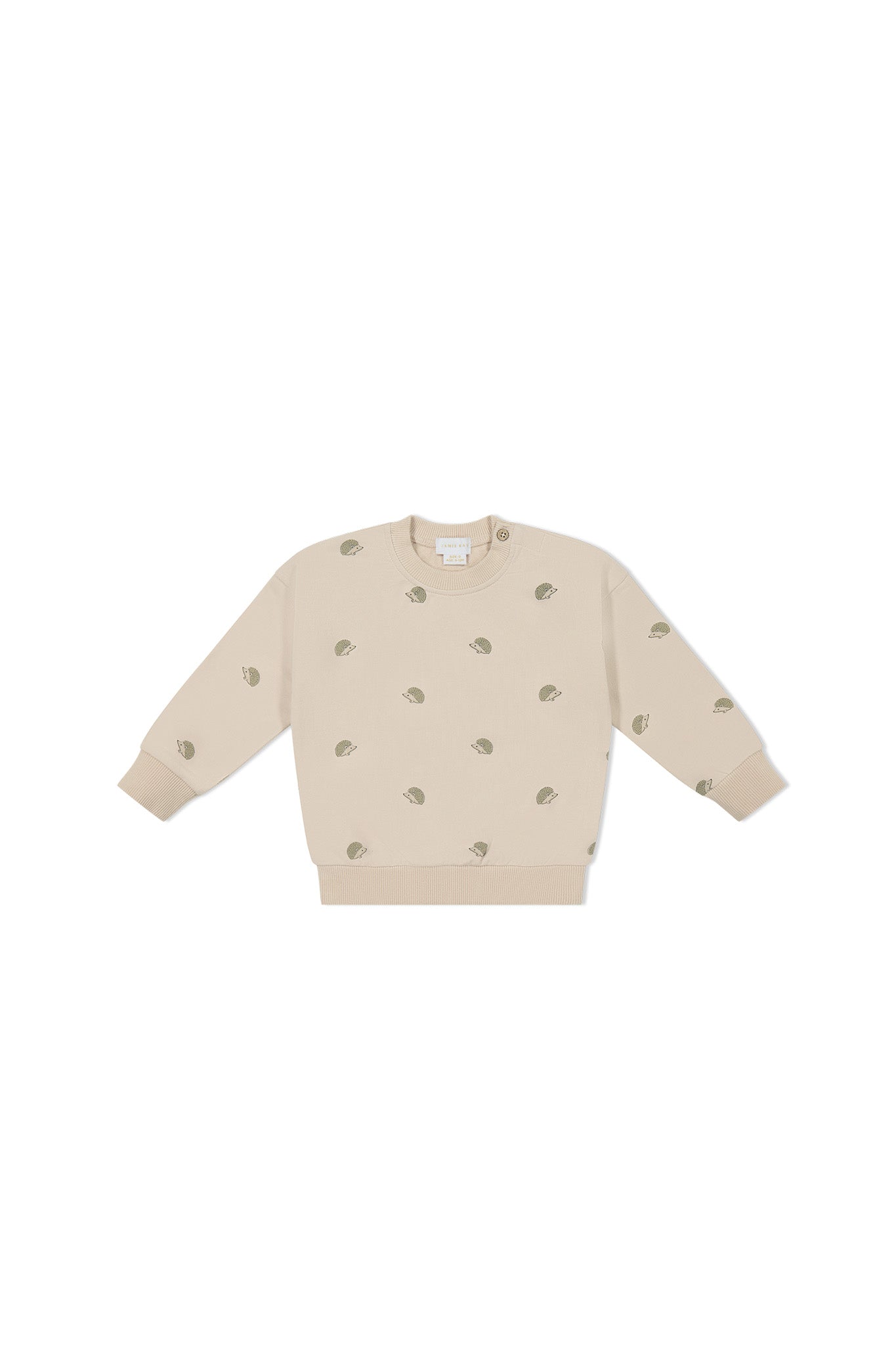 Organic Cotton Kit Sweatshirt || Henry Hedgehog Birch