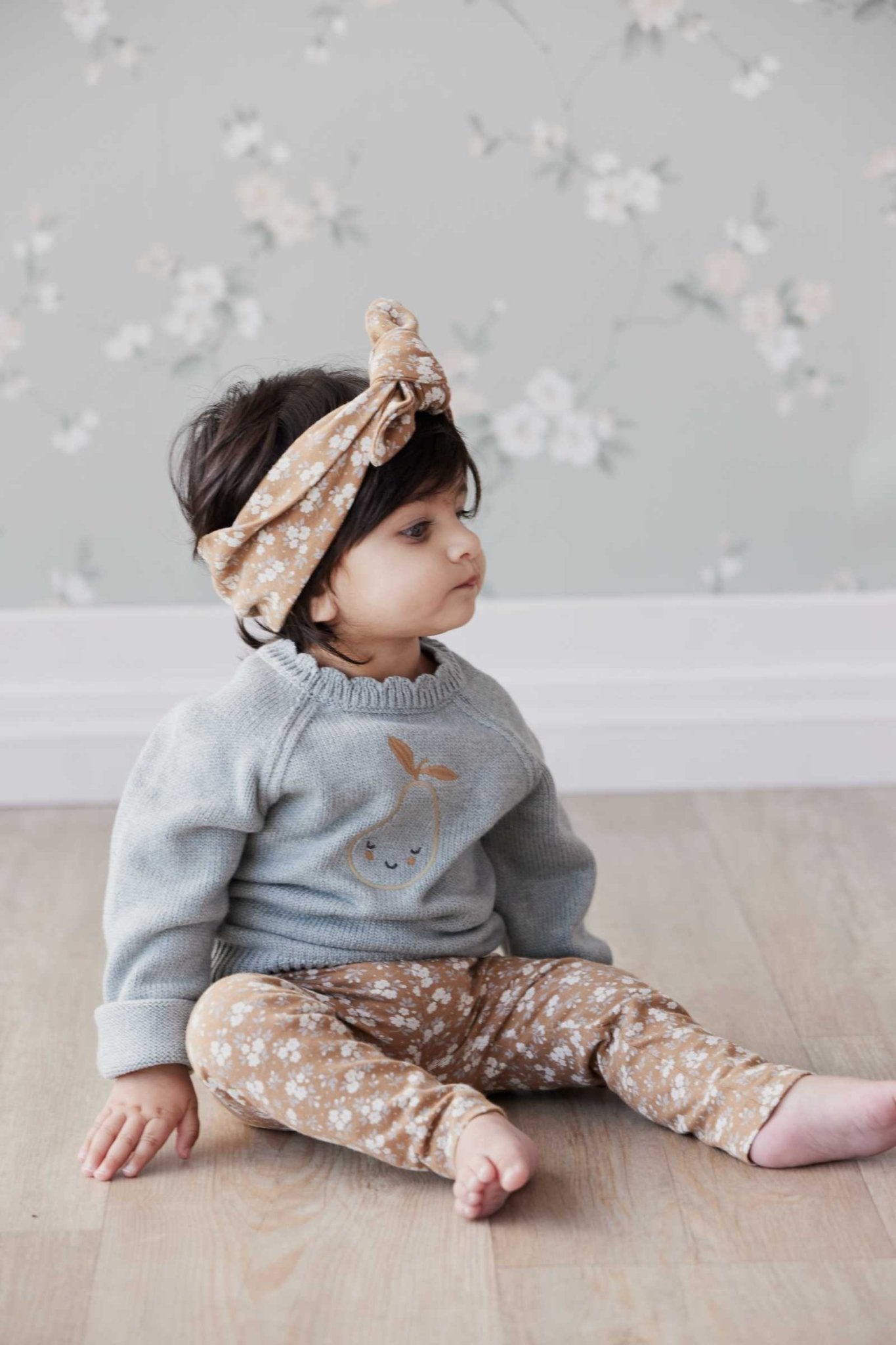 Organic Cotton Legging - Rosalie Field Caramel