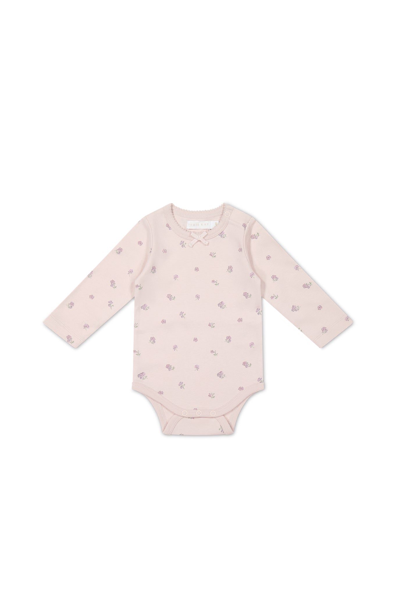 Organic Cotton Long Sleeve Bodysuit || Meredith Violet