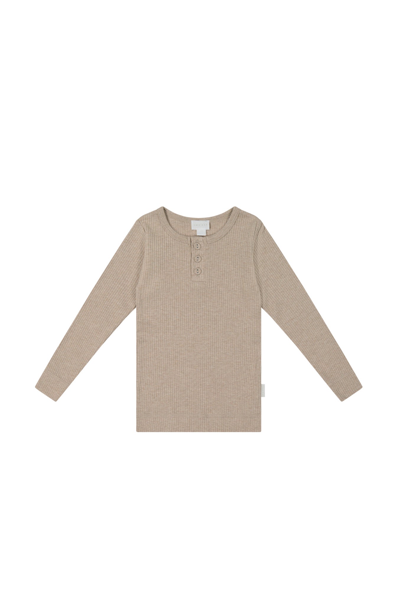 Organic Cotton Modal Long Sleeve Henley - Bunny Marle