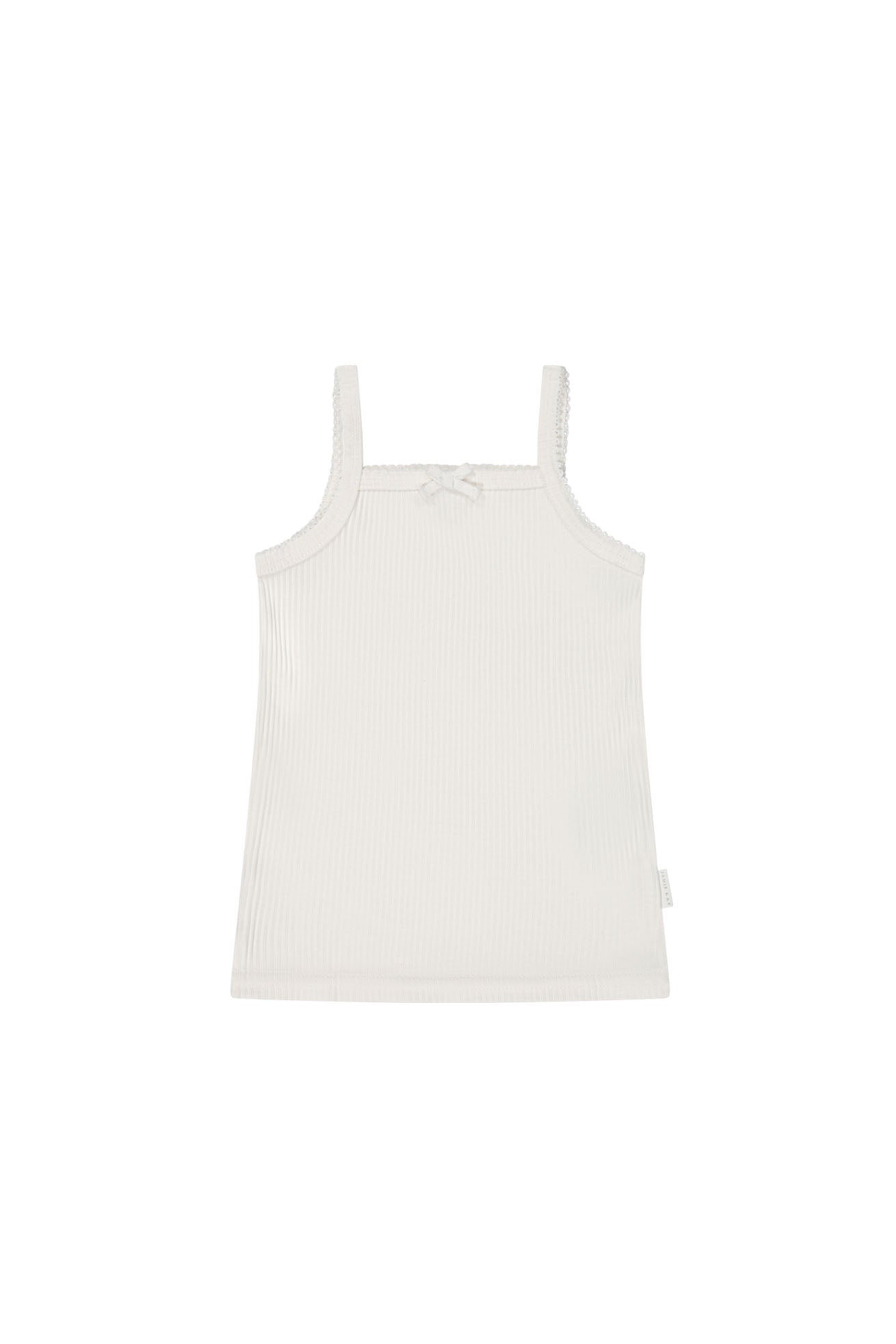Organic Cotton Modal Singlet - Milk