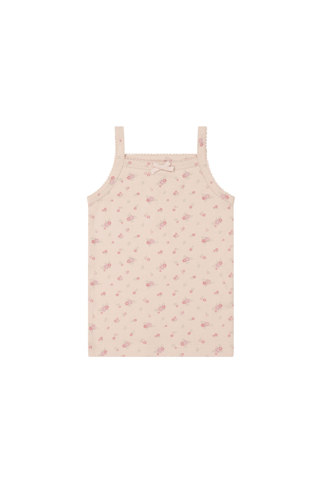 Organic Cotton Singlet - Cindy Whisper Pink