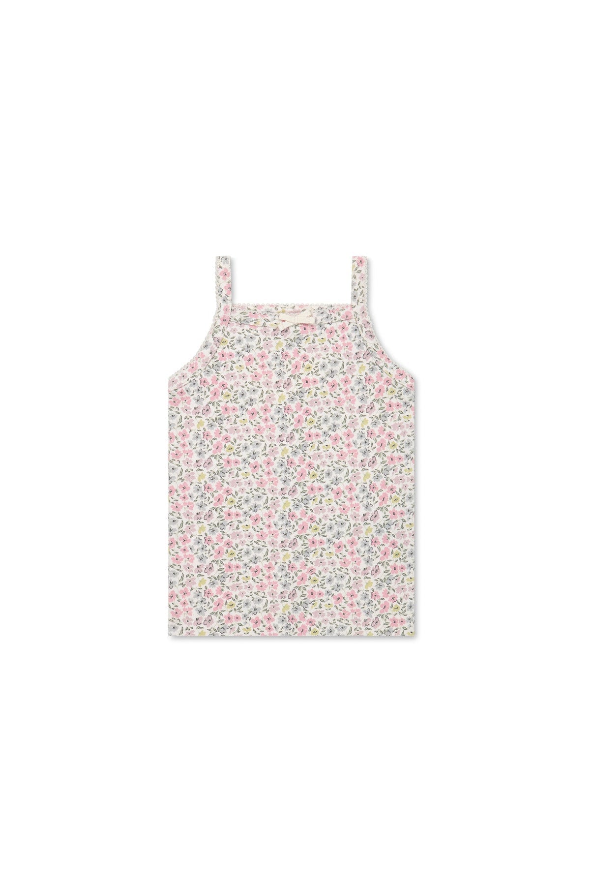 Organic Cotton Singlet || Fifi Mini Slightly Pink