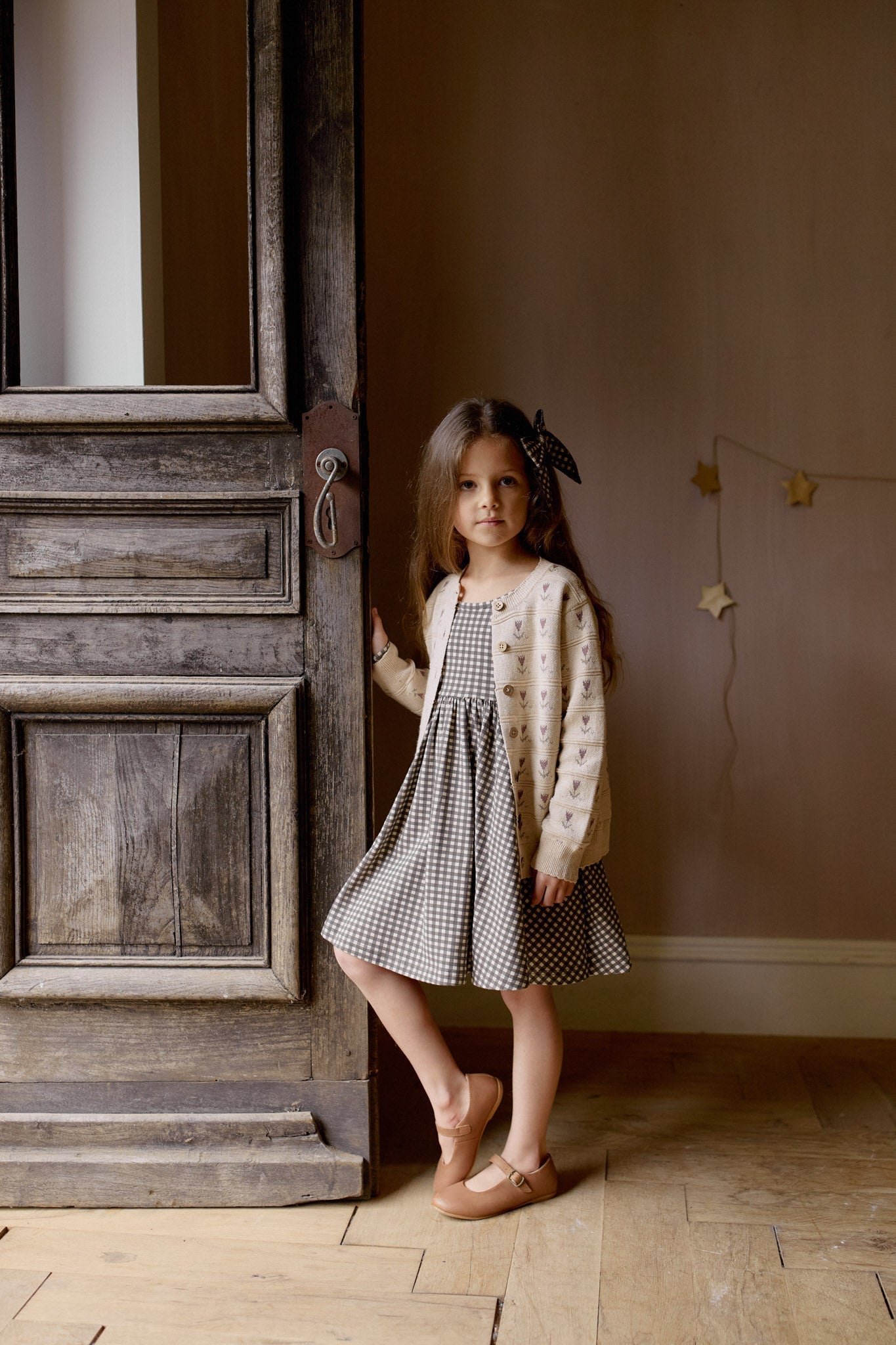 Organic Cotton Tallulah Dress || Mini Gingham Bistre