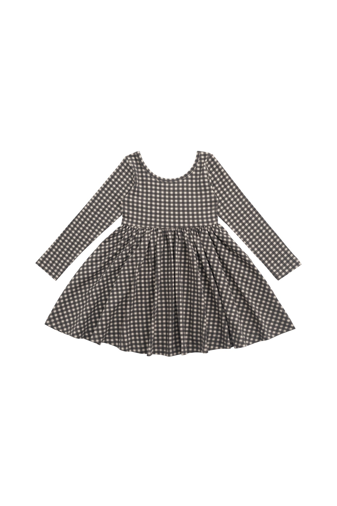 Organic Cotton Tallulah Dress || Mini Gingham Bistre