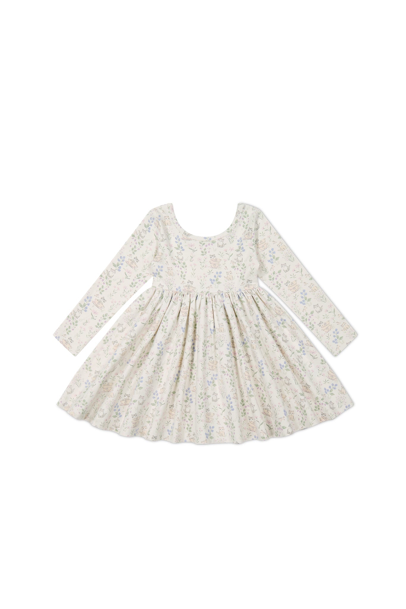 ORGANIC COTTON TALLULAH DRESS - MOONS GARDEN LAVENDER