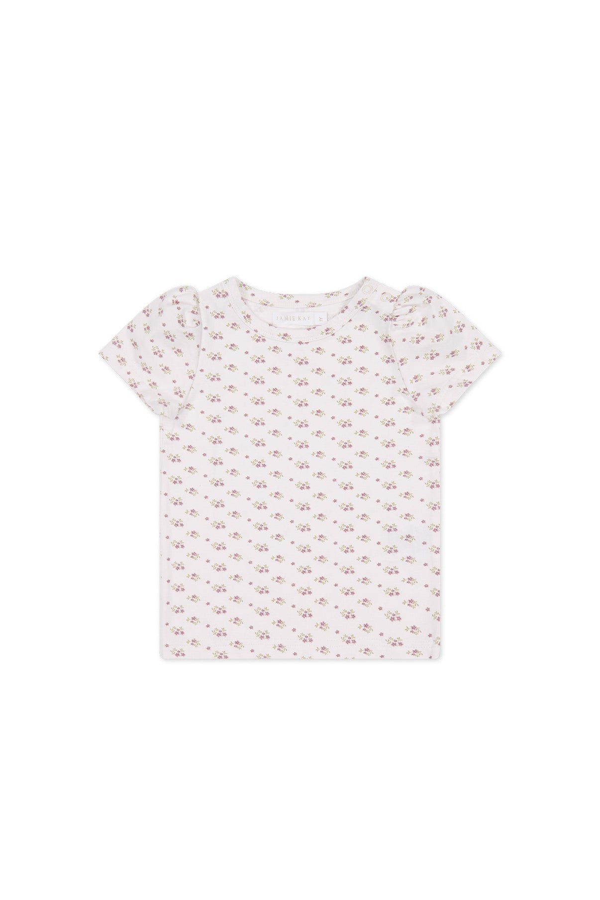Organic Cotton Tasha Top || Rose Floral Pink