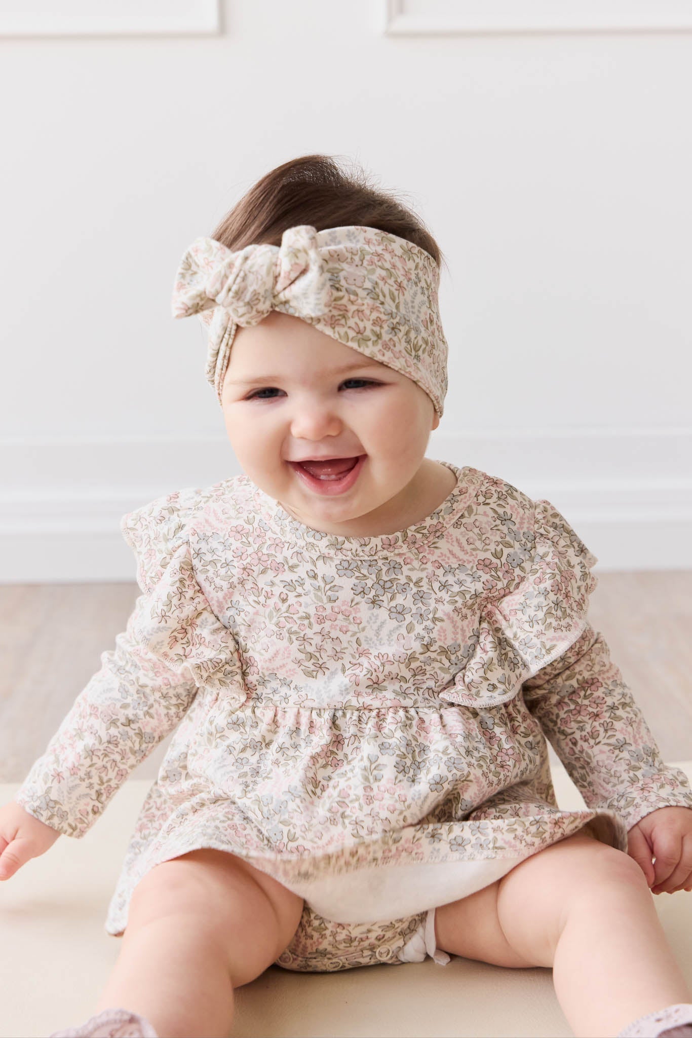 Organic Cotton Vivienne Playsuit || April Glacier