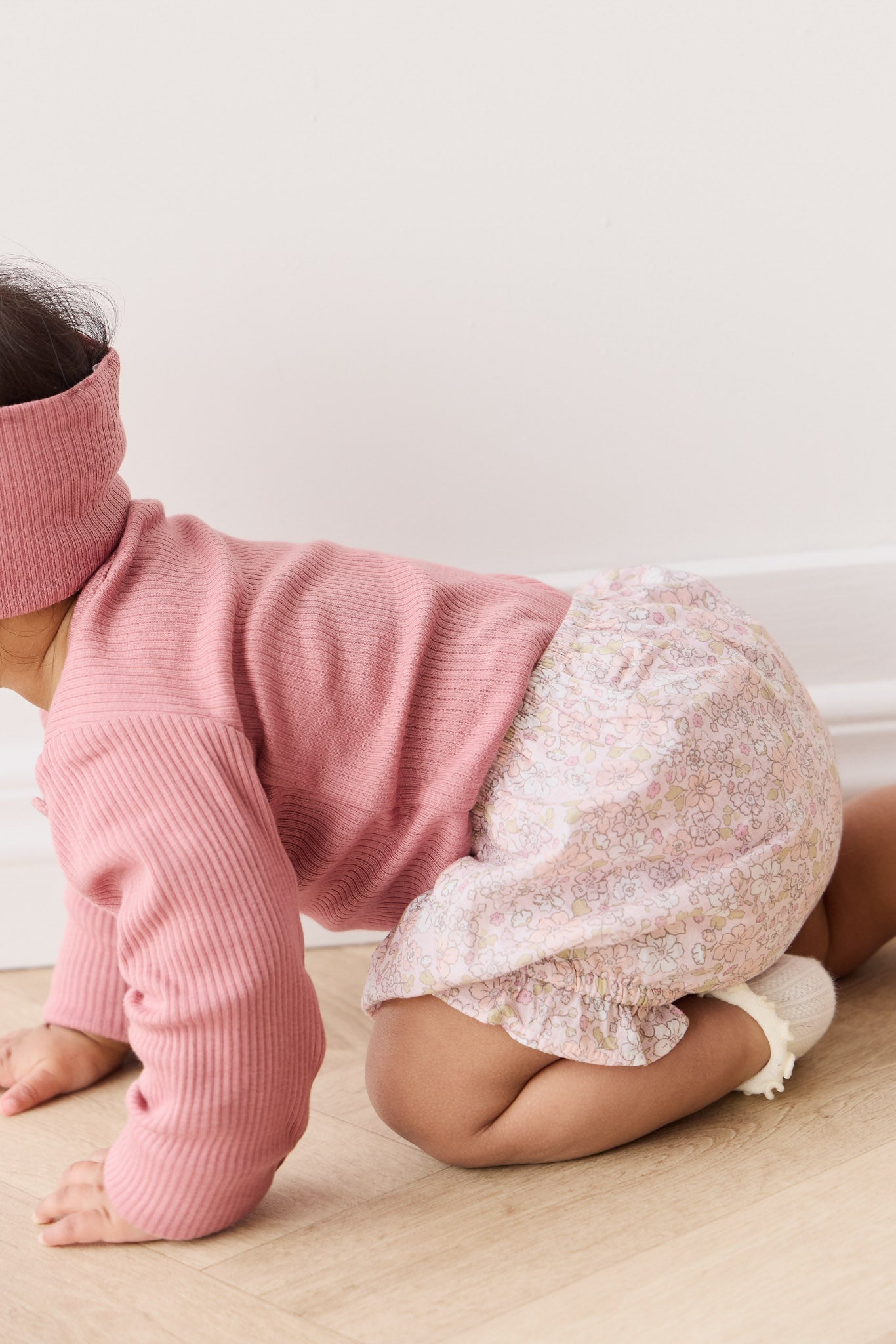 Organic Cotton Voile Frill Bloomer || Chloe Mauve