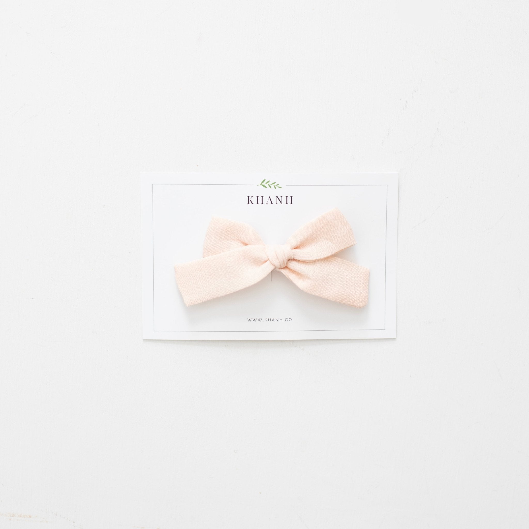 Peach Blossom | Medium Hand - Tied Bow