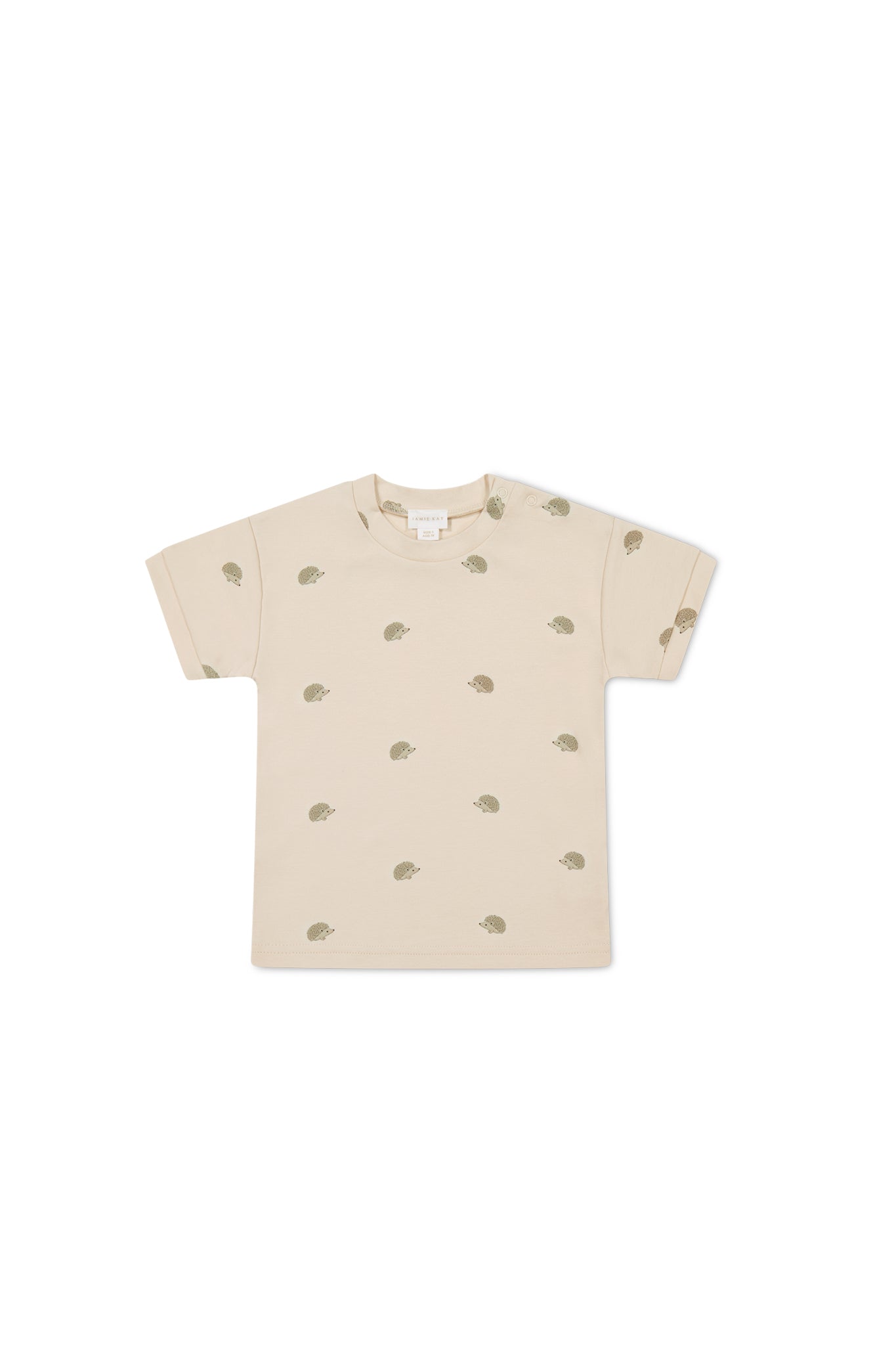 Pima Cotton Eddie T-Shirt - Henry Hedgehog Birch