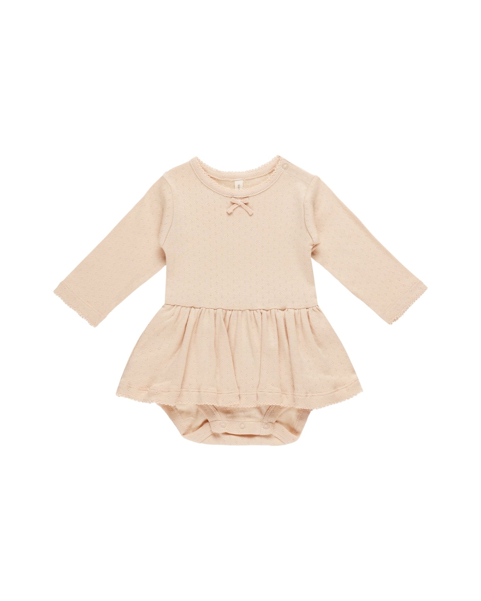 Pointelle Skirted Bodysuit || Shell