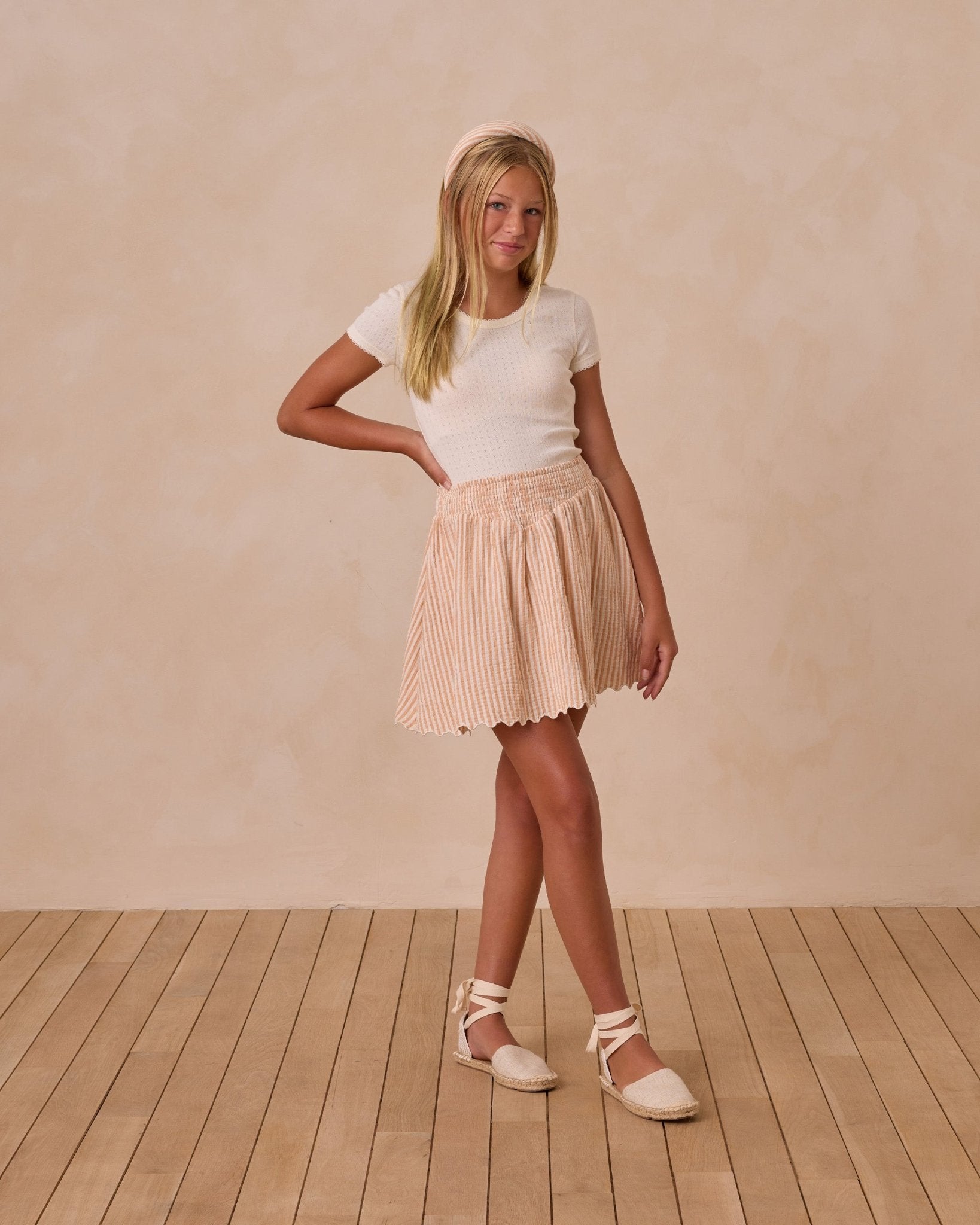 Pointelle Tee || Ivory (Teens)