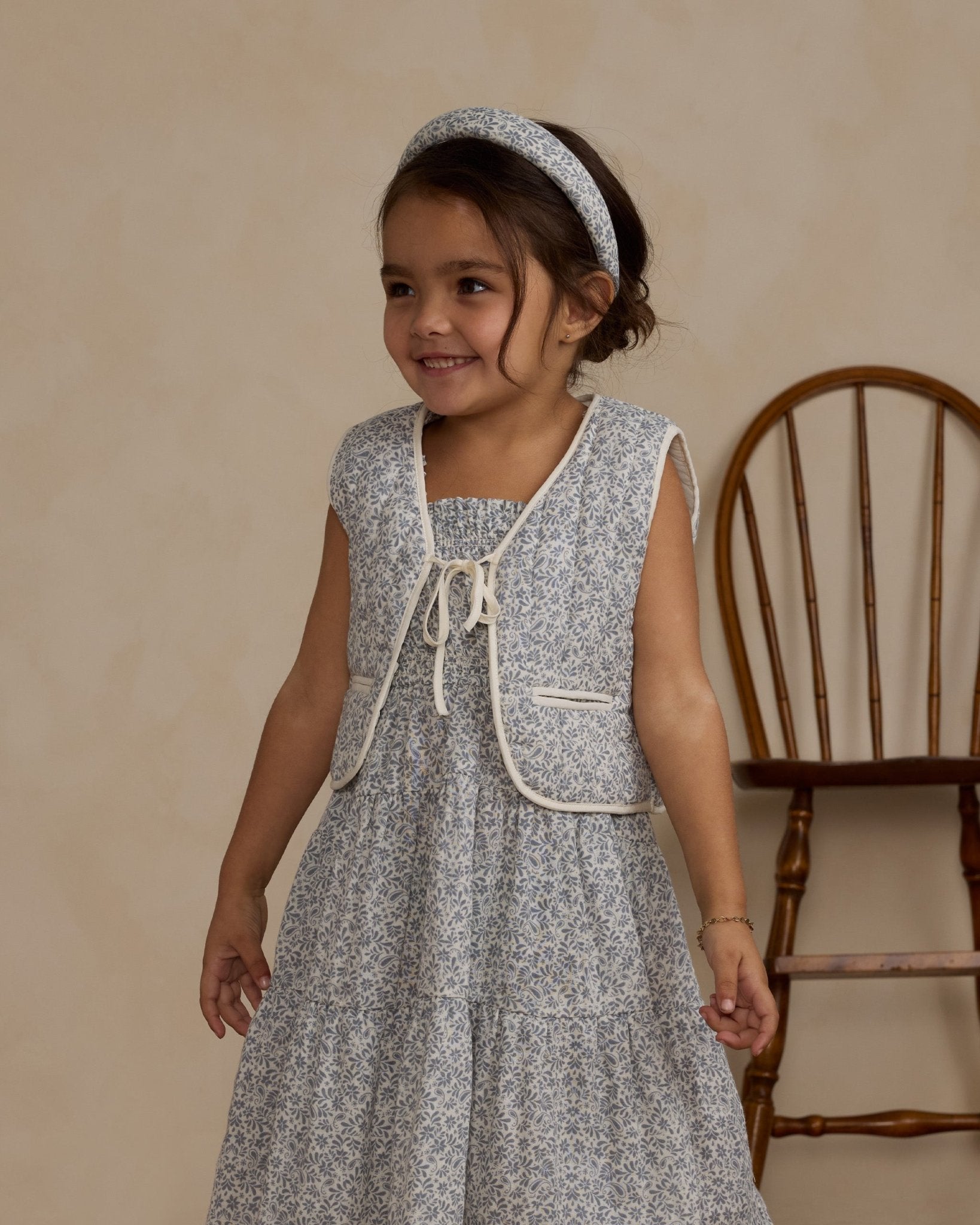 Quilted Vest || Ditsy - LAST 6/7Y & 8/9Y