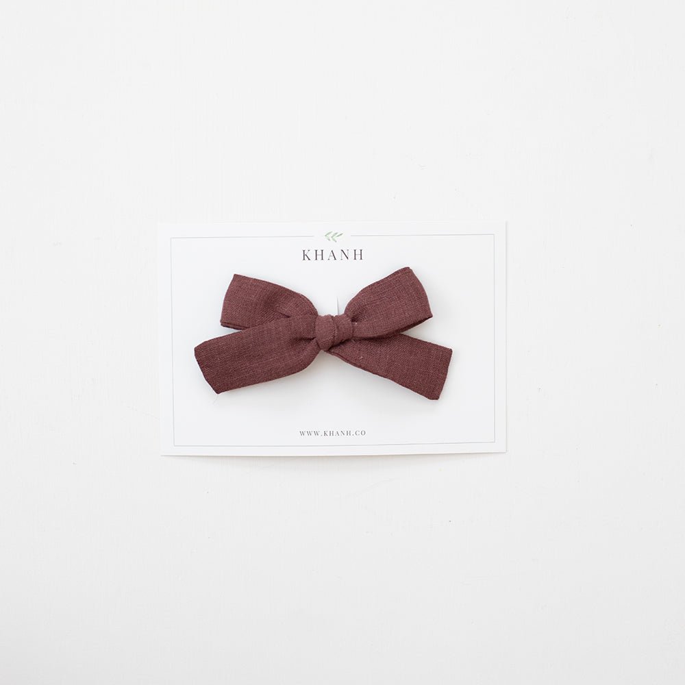 Rose Brown | Medium Hand - Tied Bow