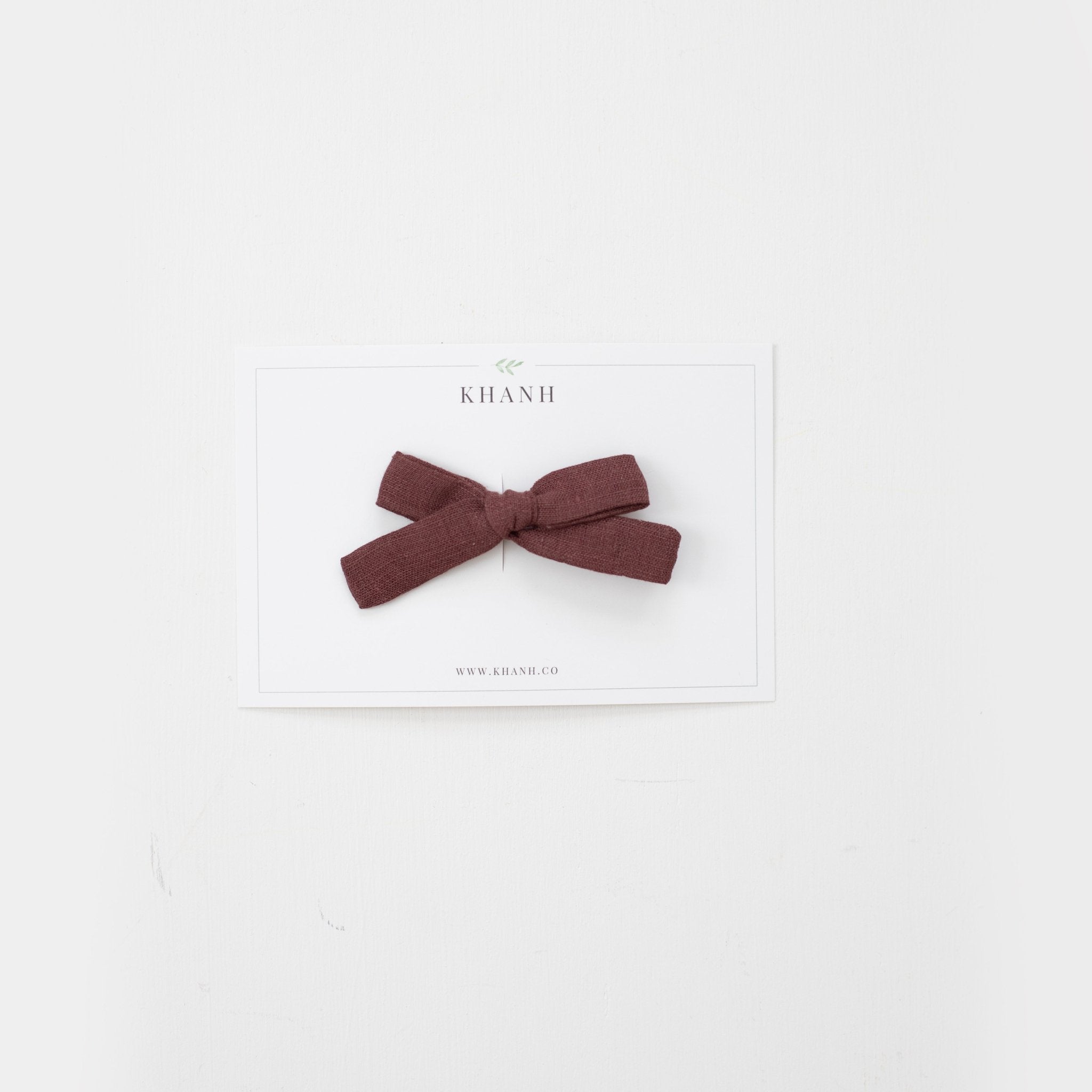 Rose Brown | Petite Hand - Tied Bow