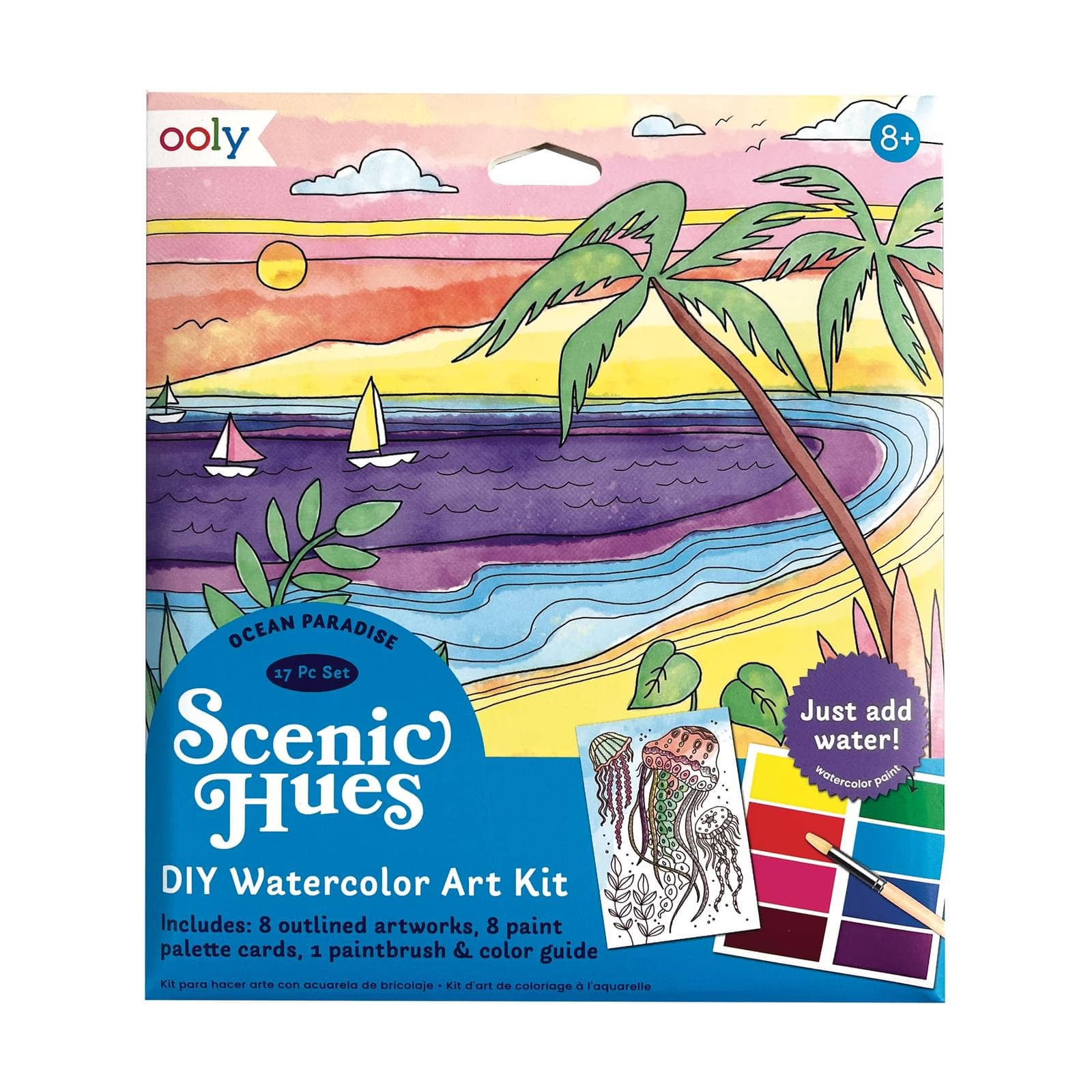 Scenic Hues D.I.Y. Watercolor Kit | Ocean Paradise
