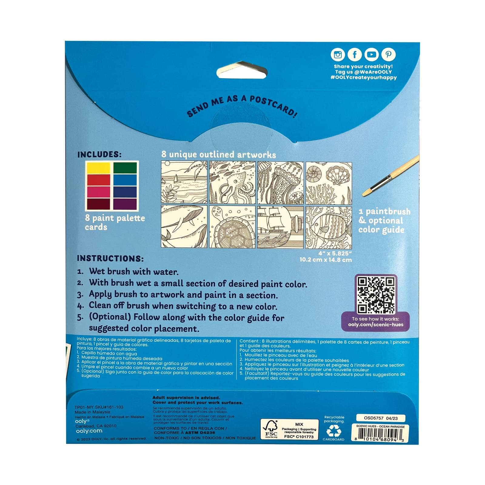 Scenic Hues D.I.Y. Watercolor Kit | Ocean Paradise