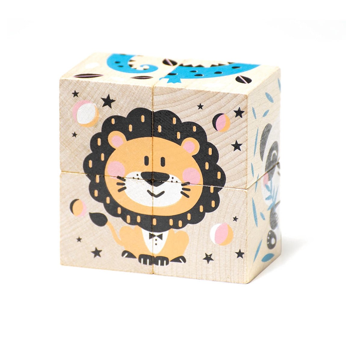 Set of Wooden Blocks - Animals