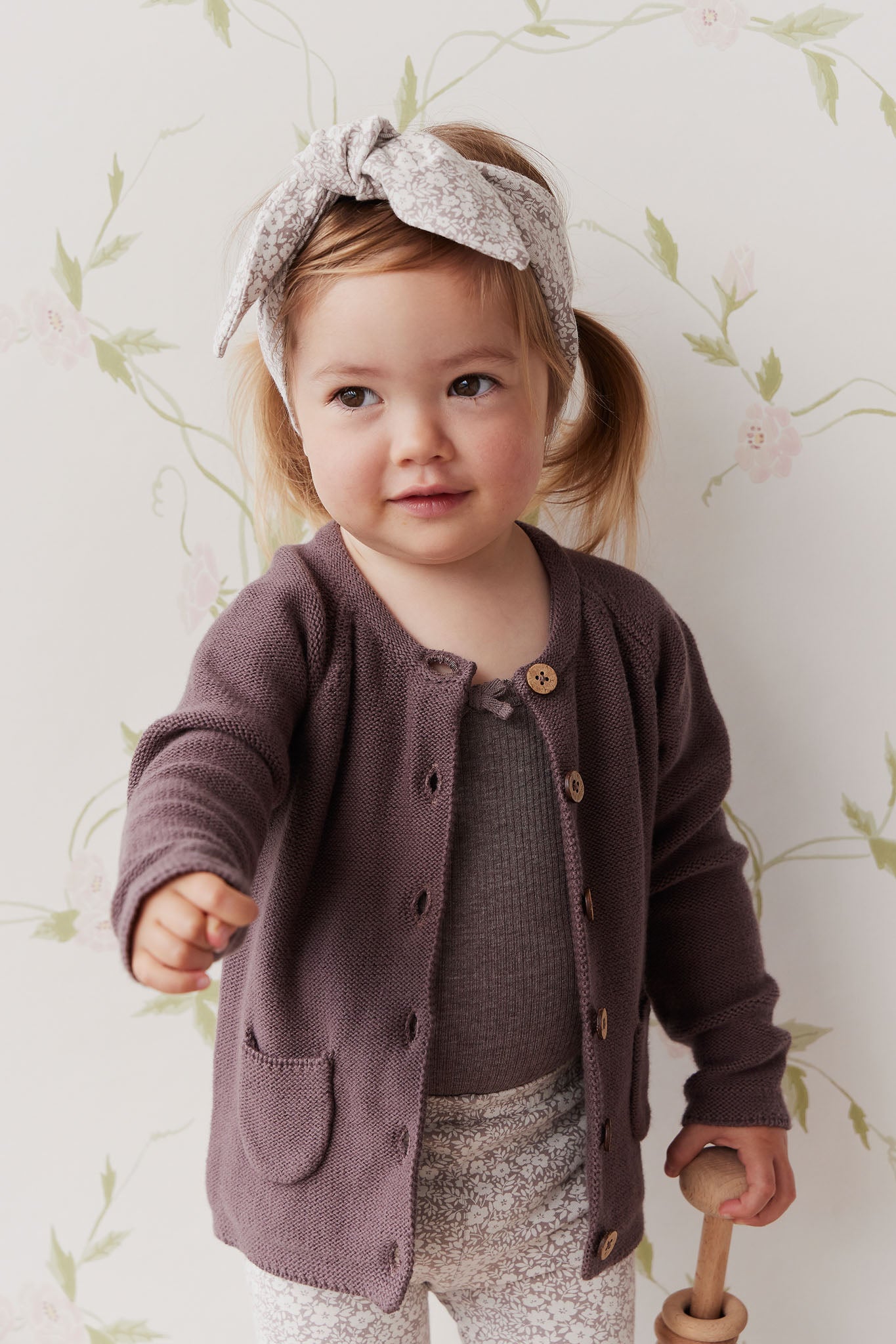 Simple Cardigan - Prune