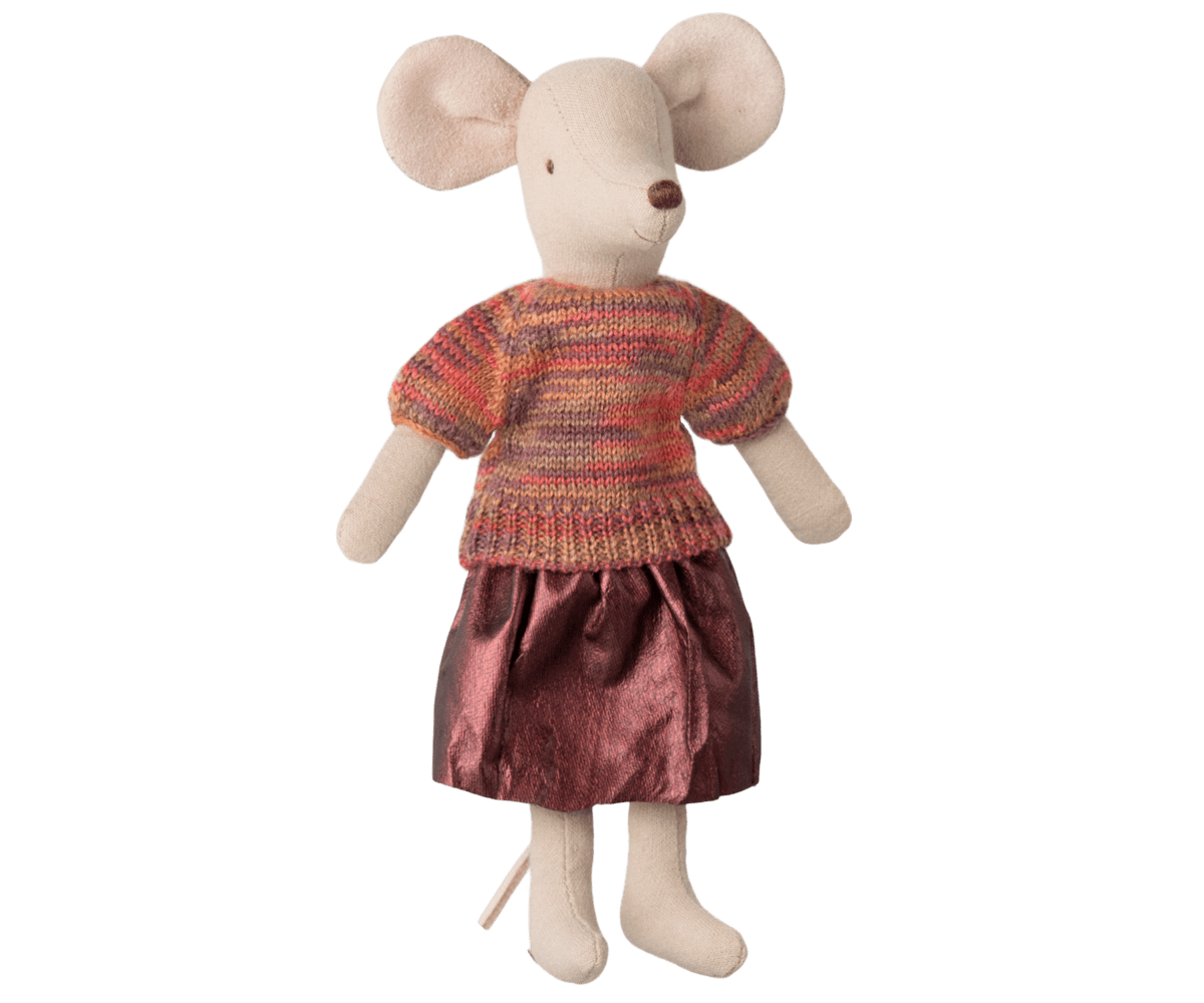 Skirt and knitted blouse, Mum mouse