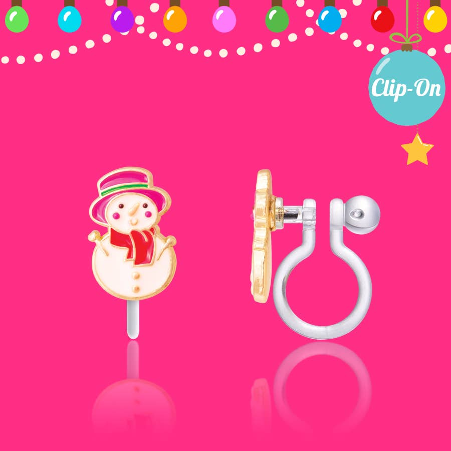 Snowman Wonderland | Clip On Earrings