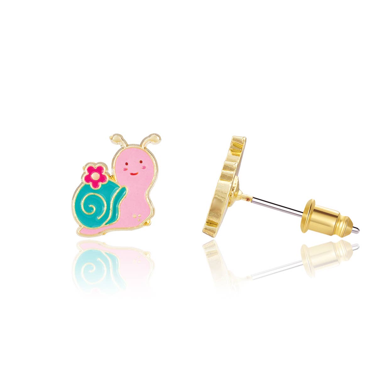Snuggly Snail Earrings (Studs)