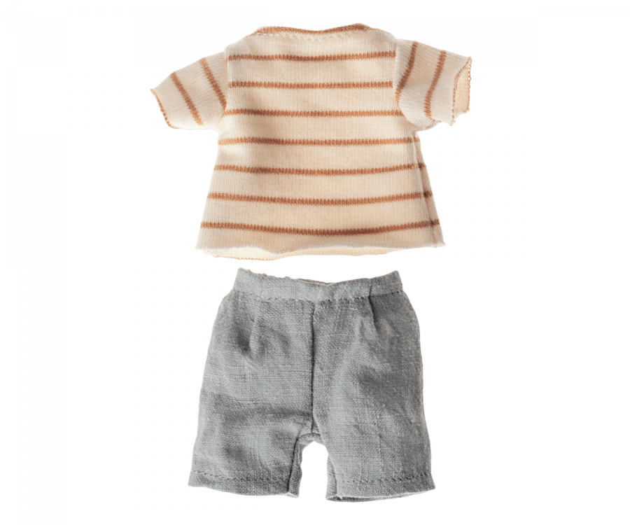 Striped blouse and shorts, Size 1