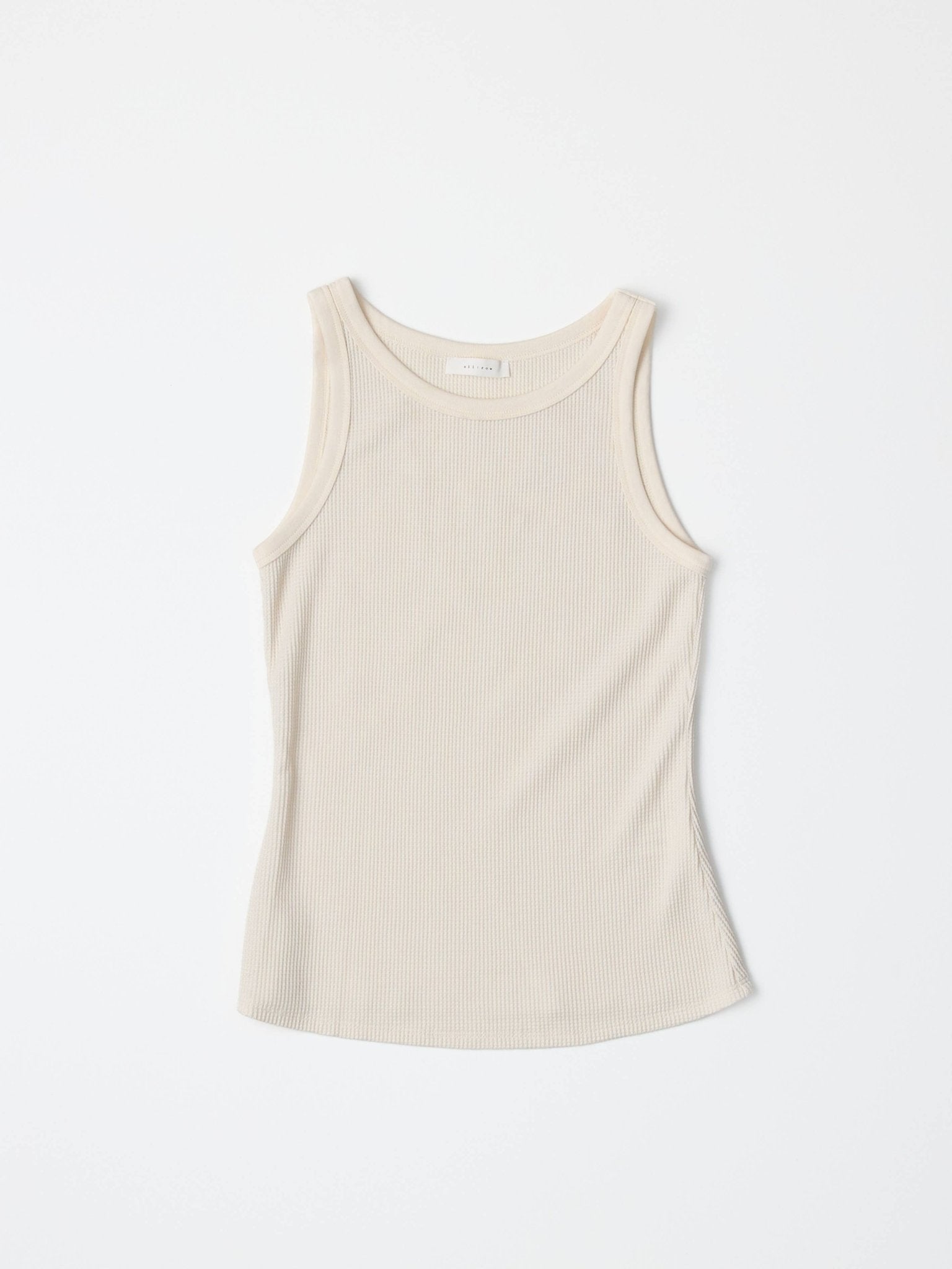 The Anza Thermal Knit Tank Top - Cream