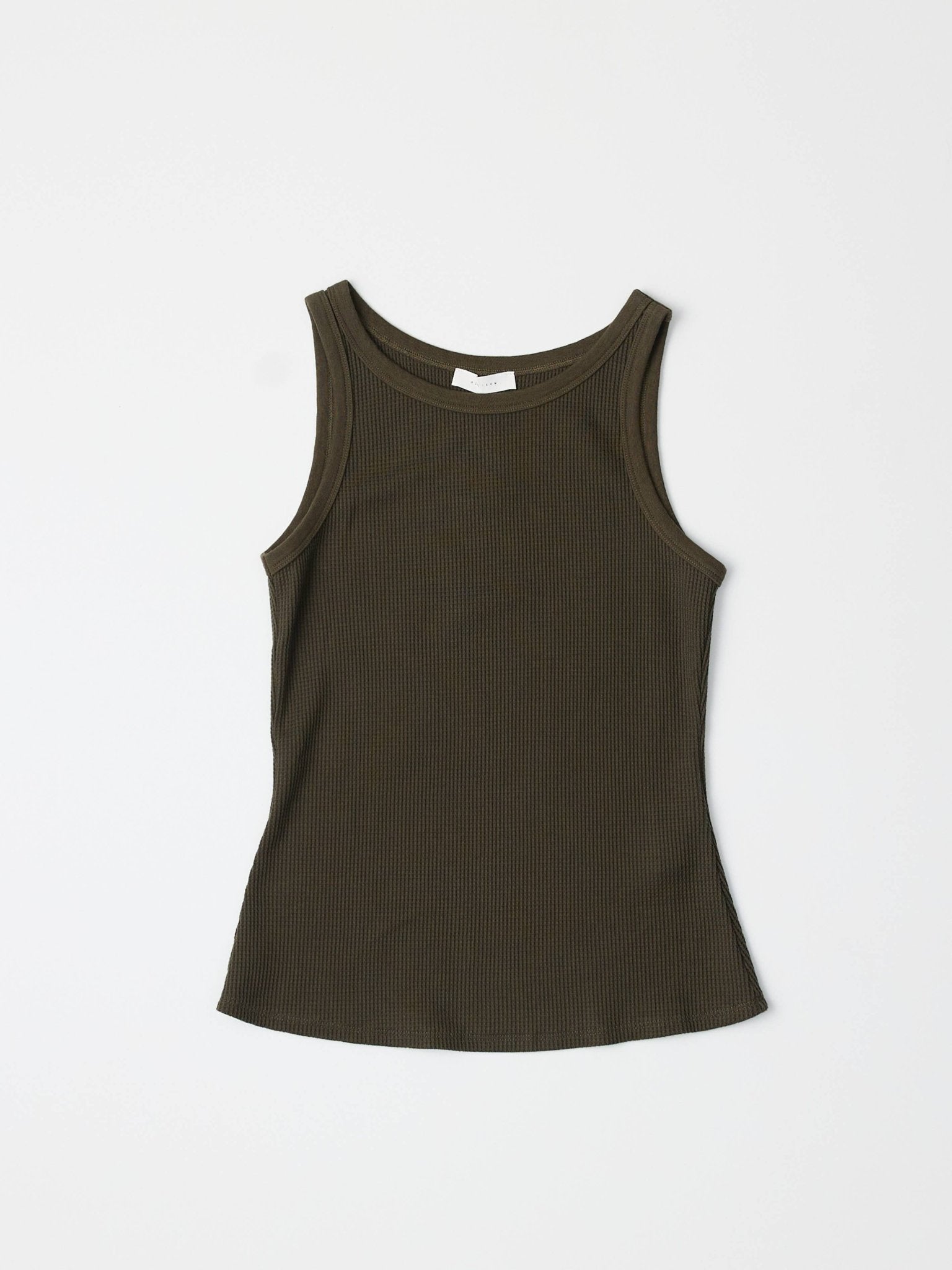 The Anza Thermal Knit Tank Top - Olive