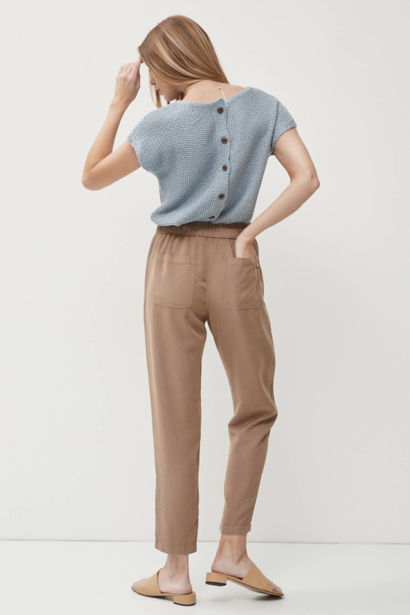 THE LARA PANT | DK SAND