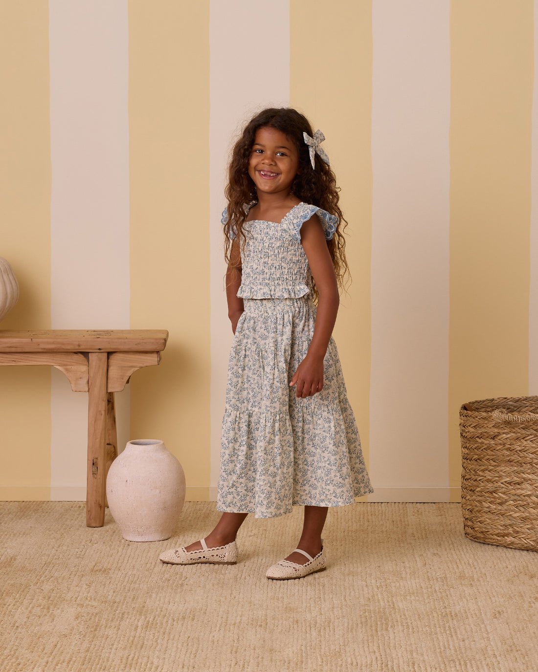 Tiered Midi Skirt || Blossom