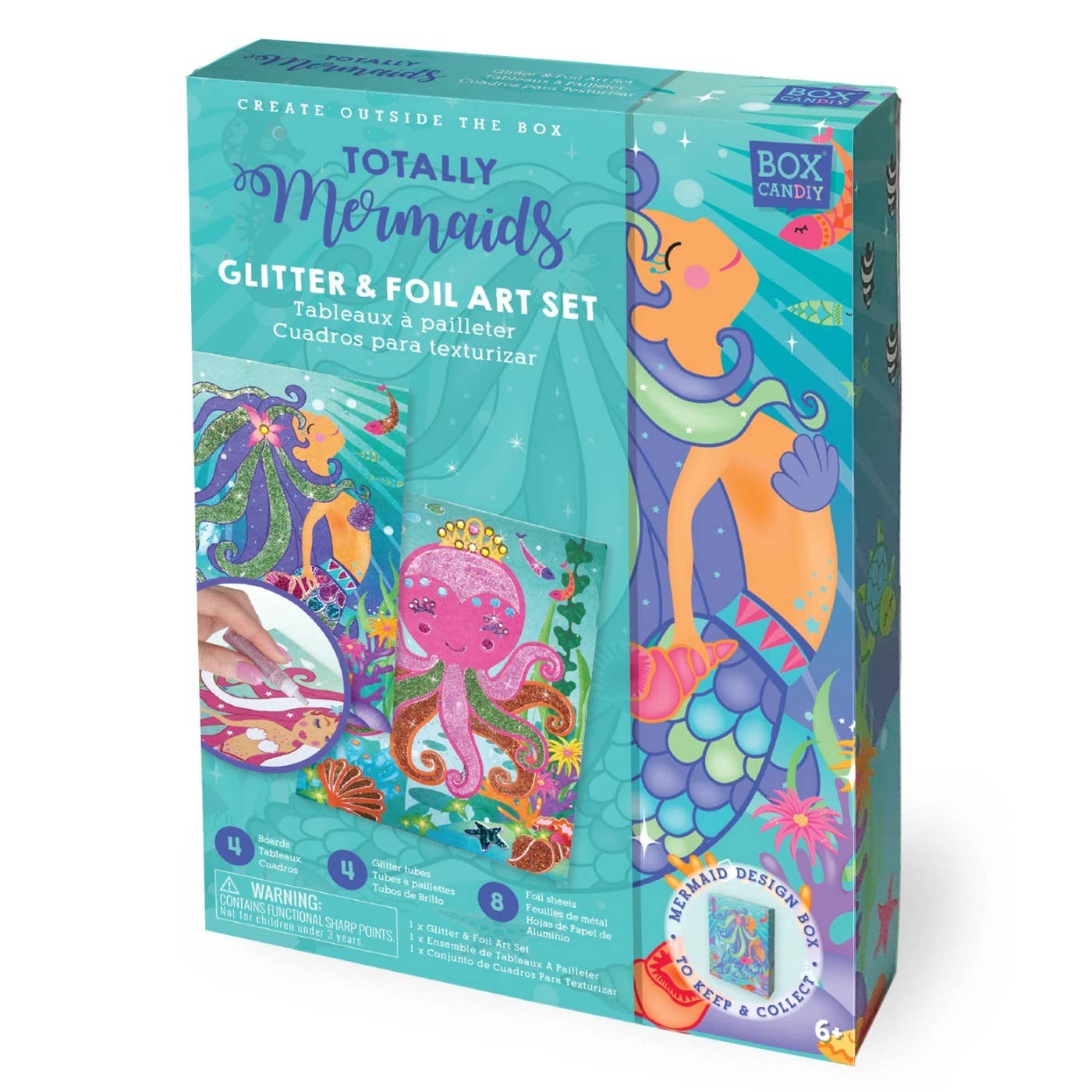 Totally Mermaids Glitter & Foil Art Set