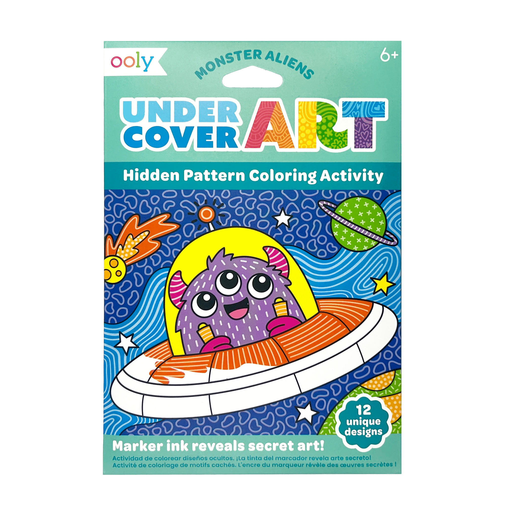 Undercover Art Hidden Pattern Color Activity | Monster Alien