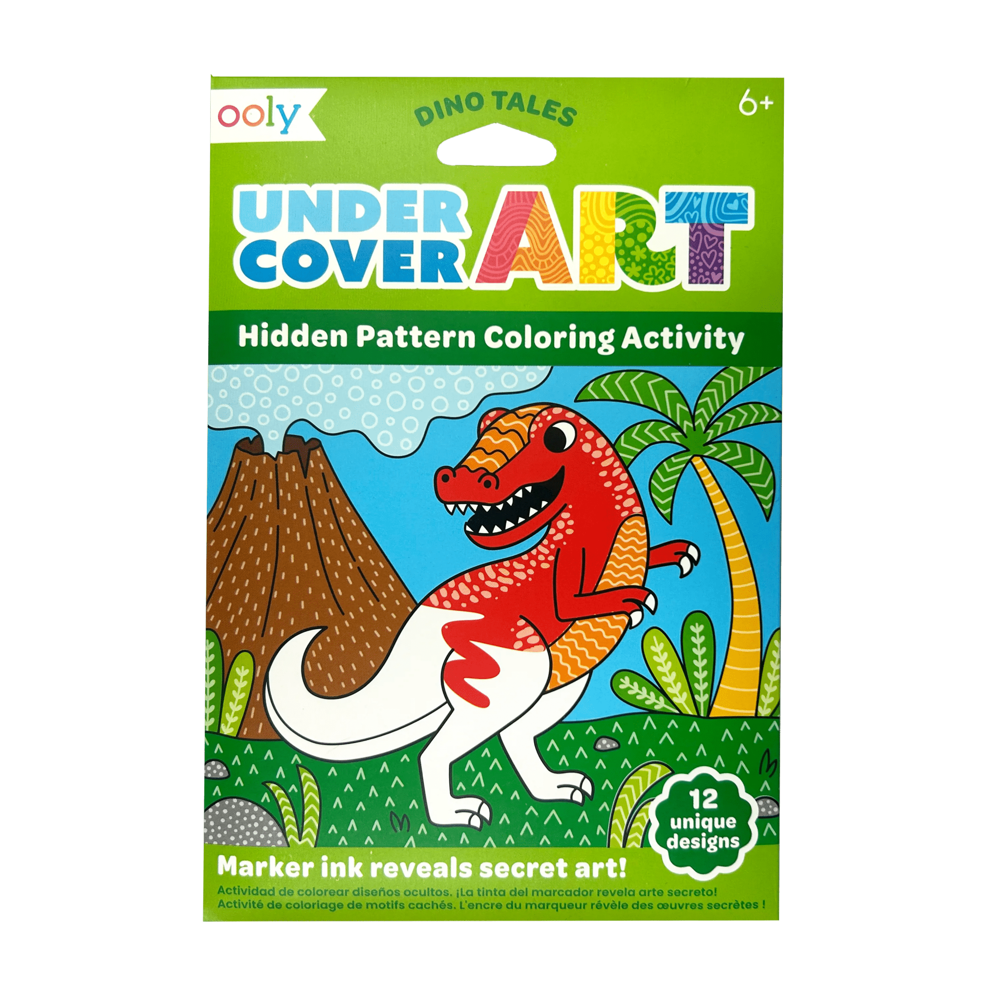 Undercover Art Hidden Pattern Coloring Activity | Dino Tales