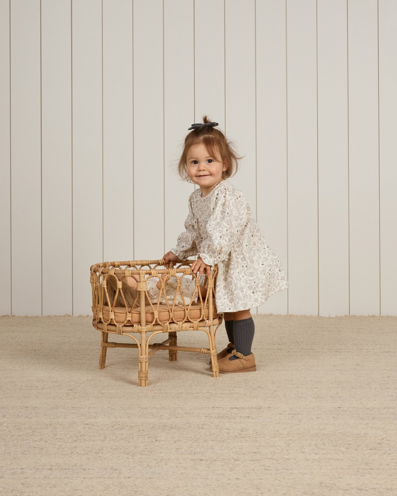 V Smocked Dress || Winter Floral - Khanh