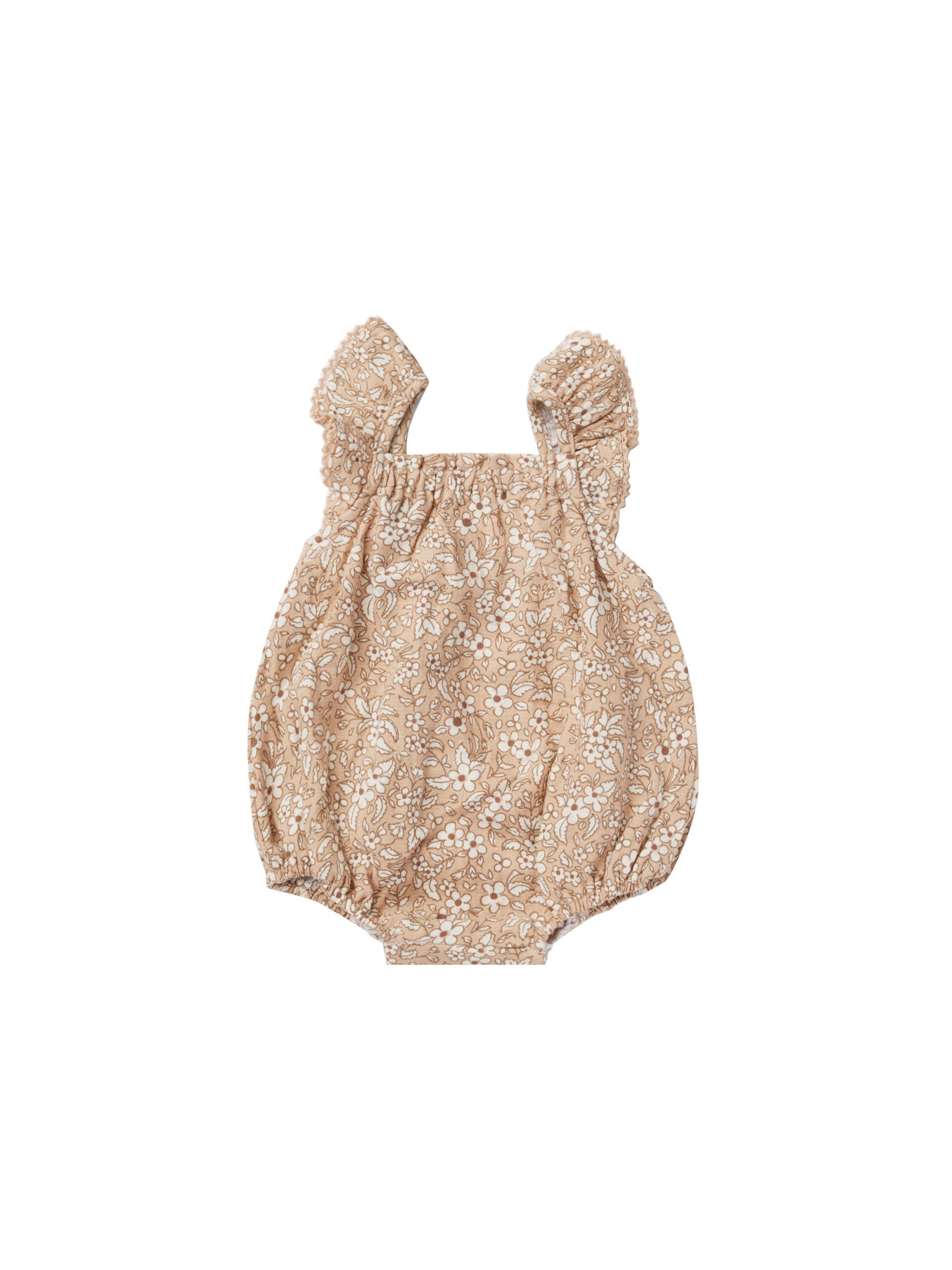 BONNIE ROMPER | APRICOT FLORAL - LAST ONE 6/12M