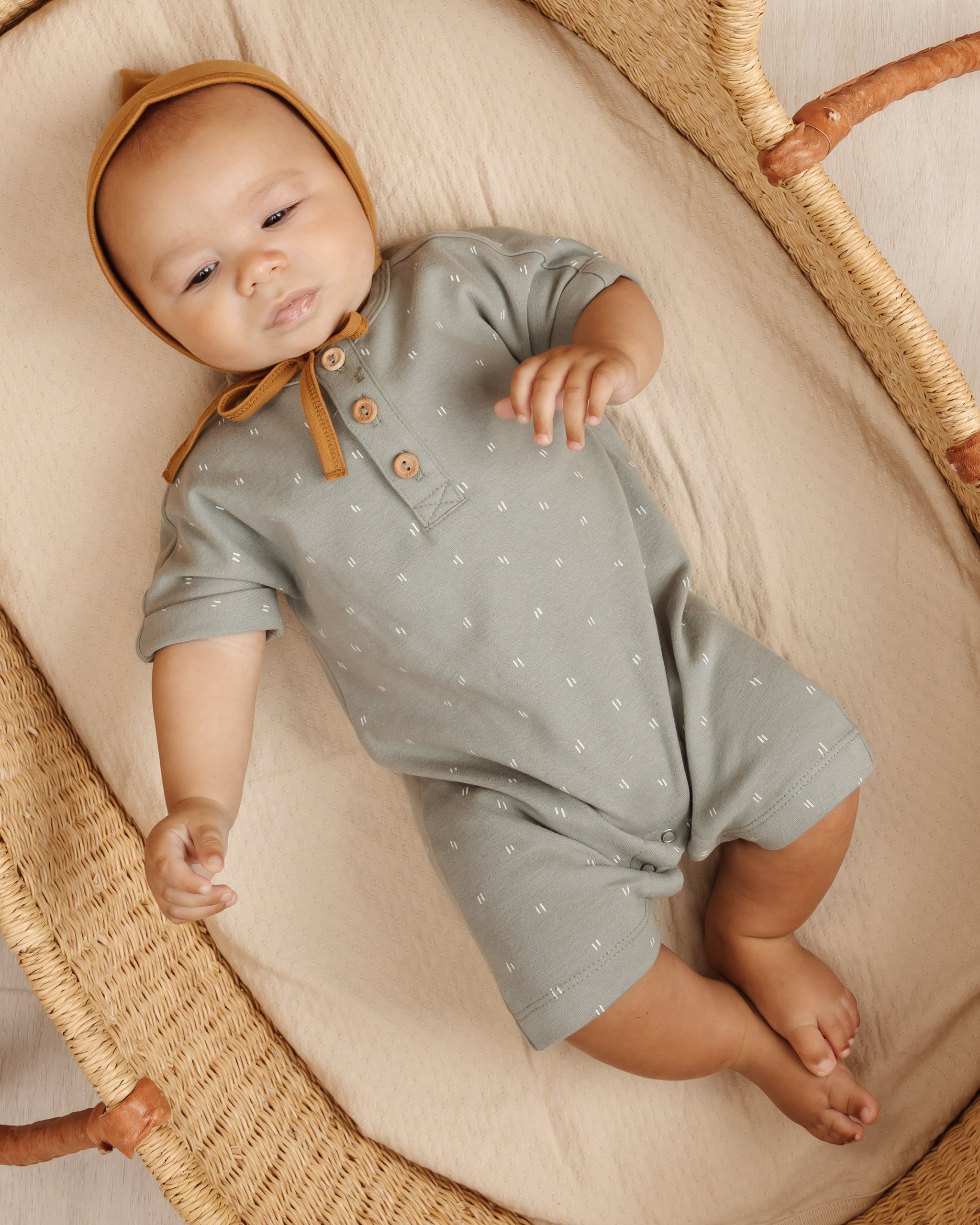 SHORT-SLEEVE ROMPER | DASH - LAST 2/3Y