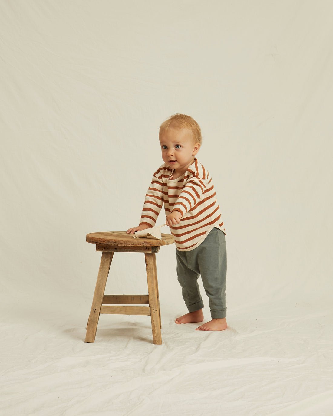 baby cru pant | sea - LAST 3/6M & 18/24M - Khanh