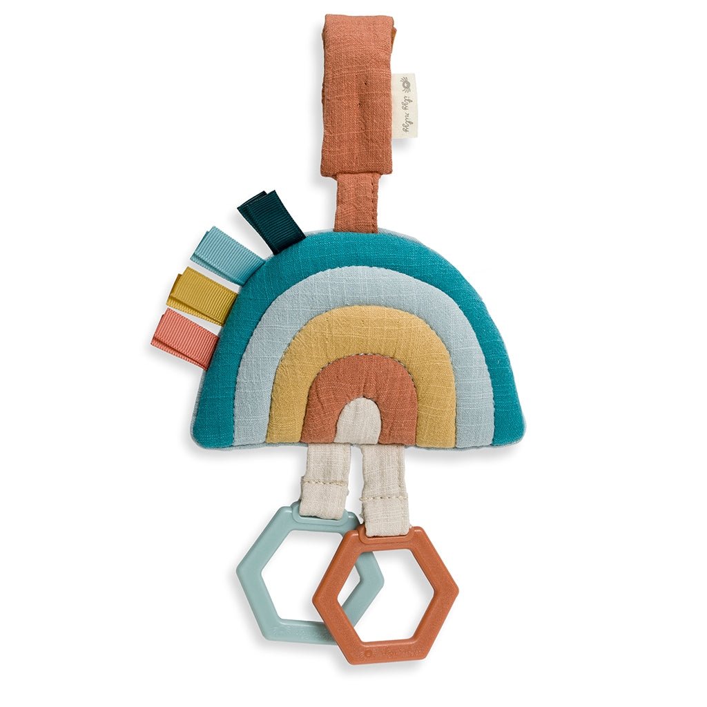 Bitzy Bespoke Ritzy Jingle™ Attachable Travel Toy Rainbow